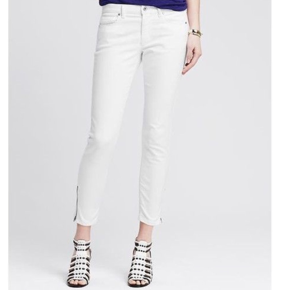 Banana Republic White Jeans